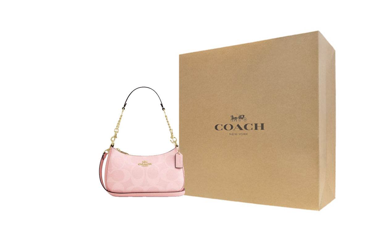 Сумка женская Coach Teri 25 Logo Print Faux Leather - Boxette Shop